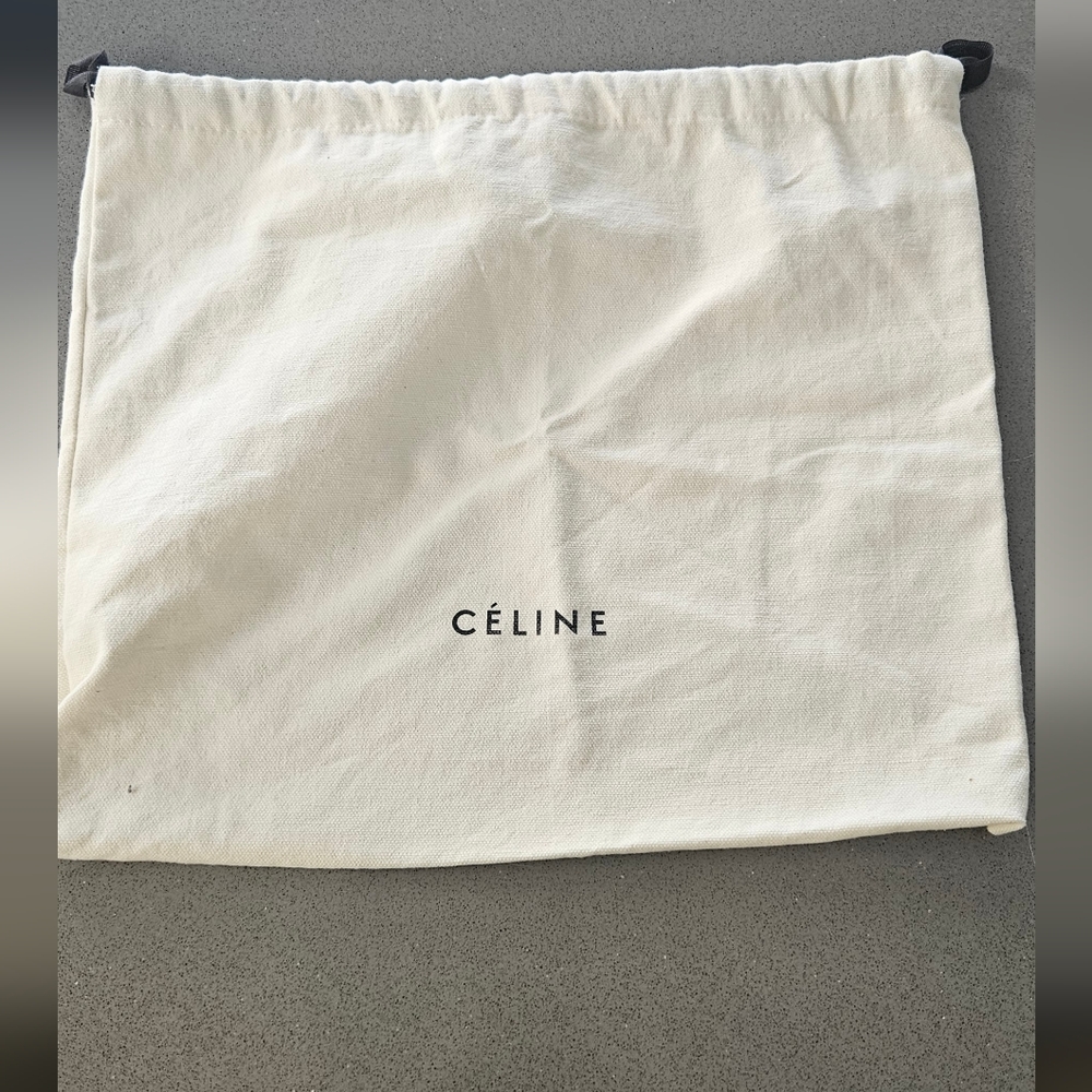 Celine Cream Drawstring Bag